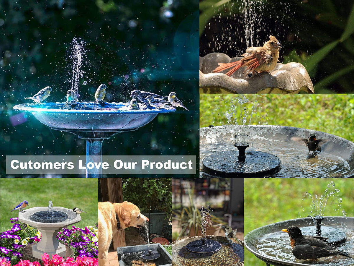Solatec solar panel kit powers an eco friendly fountain from sunlight