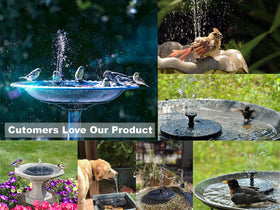 Solatec solar panel kit powers an eco friendly fountain from sunlight