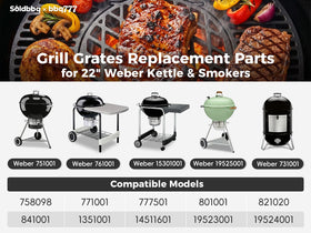 soldbbq Weber 22 inch kettle compatibility visually demonstrated