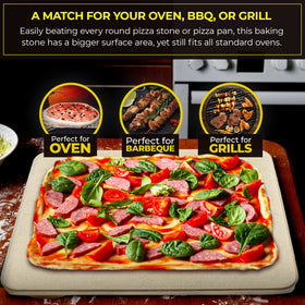 Solido oven-fit pizza stone for standard ovens