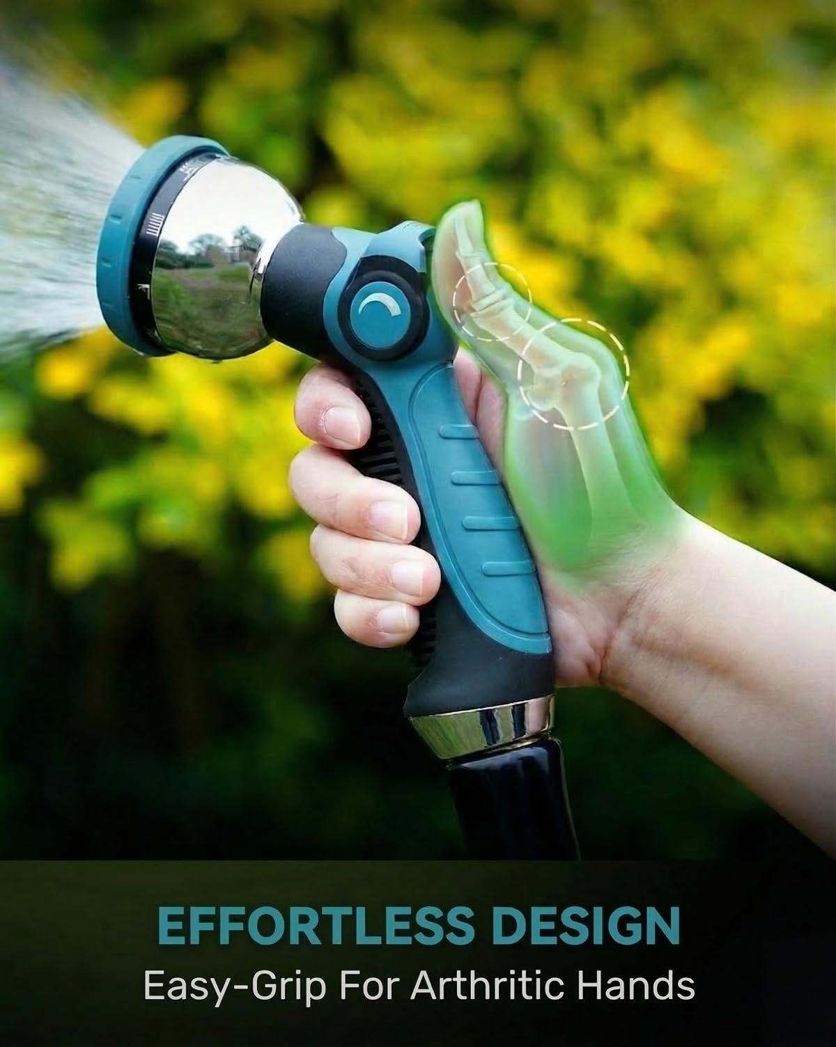 Solifo ergonomic grip offers comfortable, non-slip handling during chores.