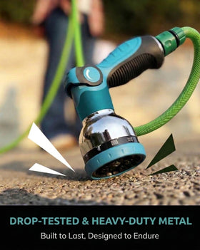 Solifo nozzle features thumb-control on/off for easy one-handed operation.