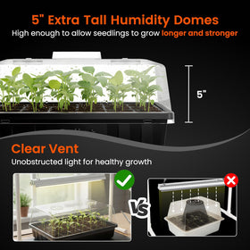SOLIGT 144-cell seed starter trays maximize propagation capacity for larger projects.