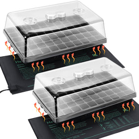 SOLIGT 2-set 60-cell seed starter trays for efficient germination and cloning.