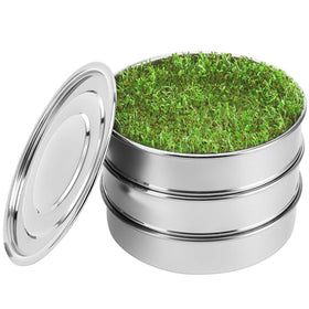 SOLIGT 8-inch base sprouting tray with fine mesh for drainage.