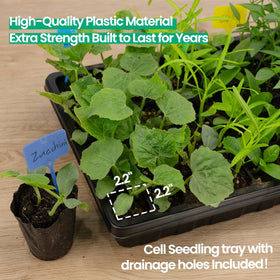 SOLIGT durable seed trays seal tightly to retain heat and humidity.