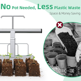SOLIGT easy separation keeps soil cubes intact during release.