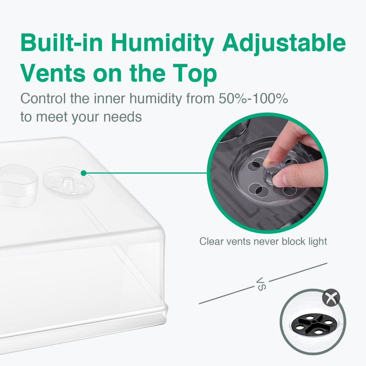 SOLIGT heavy-duty plastic trays resist reuse and contain soil spillage.