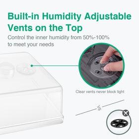 SOLIGT heavy-duty plastic trays resist reuse and contain soil spillage.