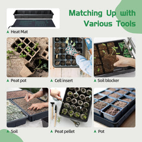 SOLIGT microgreens start tray setup for compact indoor growing and quick harvests.