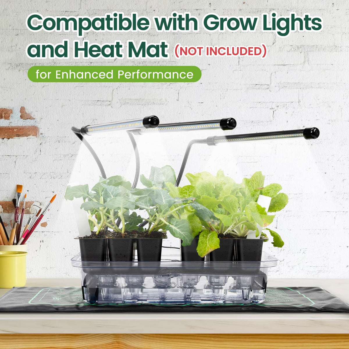 Includes 100 plant labels to organize seed varieties.