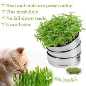 SOLIGT cover lid preserves moisture for consistent sprouting.