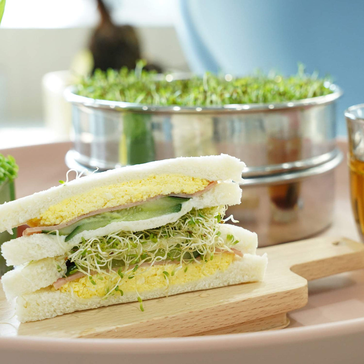 SOLIGT stackable system saves counter space in kitchens.