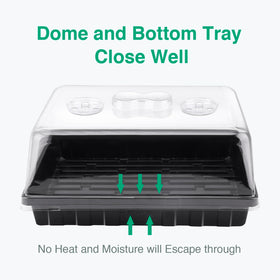 SOLIGT tight-seal dome-tray arrangement maintains warmth for steady growth.