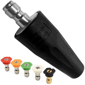Solivede turbo nozzle 2600psi demonstrates powerful cleaning for tough outdoor surfaces.