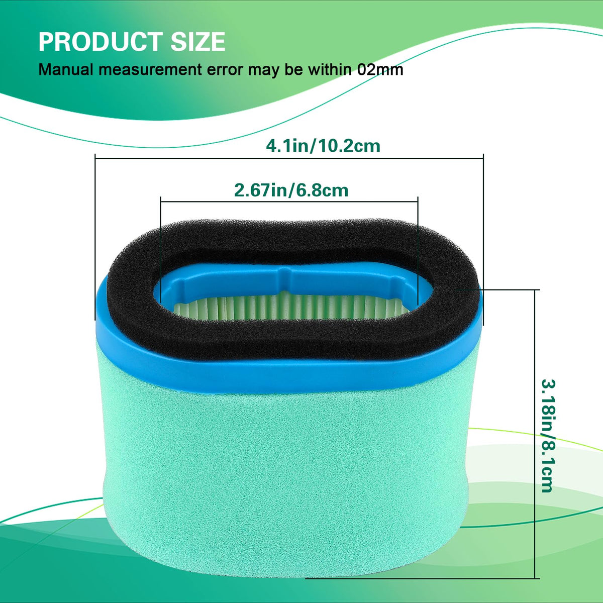 SOLLON air filter for B&S and John Deere fit demonstrates precise compatibility and easy installation