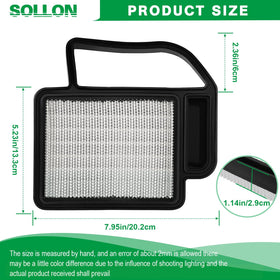 SOLLON 20-083-03S pre-filter installed to trap debris before reaching the engine