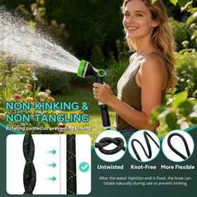 SOLMIO non-expandable hose design for stable water flow