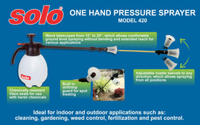 SOLO 420 2-liter tank provides ample capacity for tasks