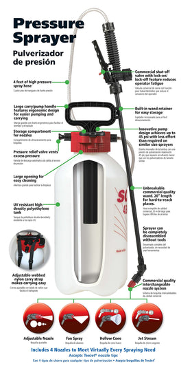 Solo 430-2G 28-inch wand provides extended reach for hard-to-reach areas.