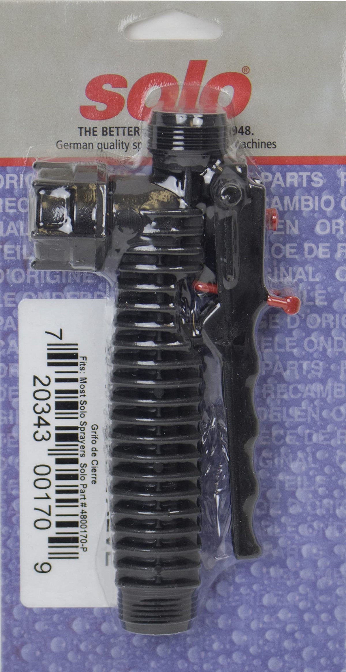 SOLO 4800170P lock-on, lock-off mechanism for safer, more comfortable operation
