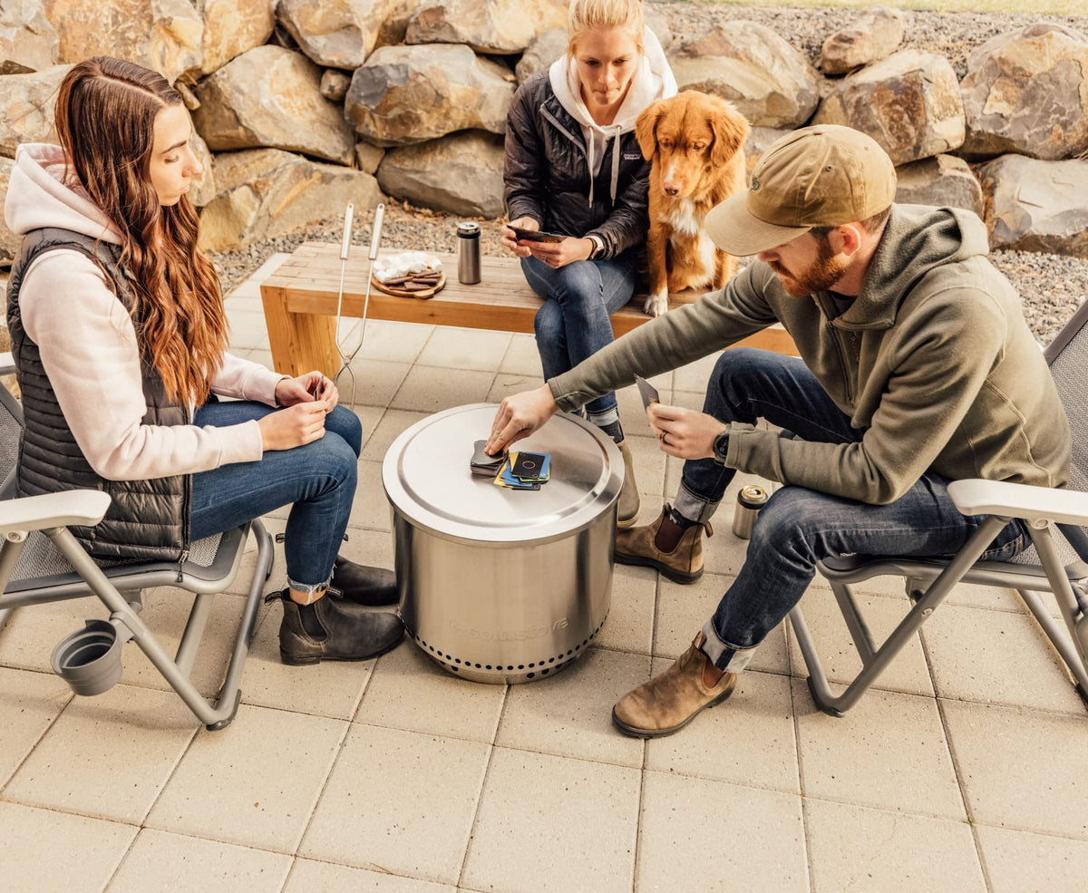 Solo Stove Bonfire Lid is weather resistant for outdoor use