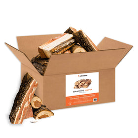 Solo Stove Juniper firewood logs bundle ready to load into a backyard fire pit