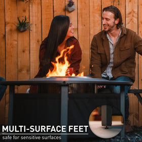 Solo Stove Surround Tabletop perforated-surface showcases heat-minimizing, breathable design.