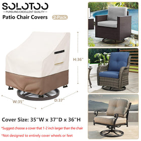 Elastic hem and adjustable buckles on a SoloToo chair cover