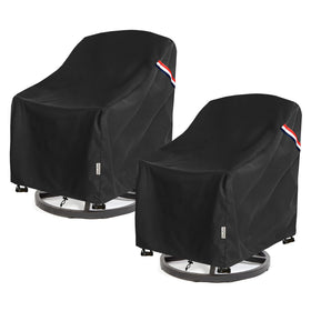 SoloToo patio chair cover in front view provides waterproof protection for outdoor chairs