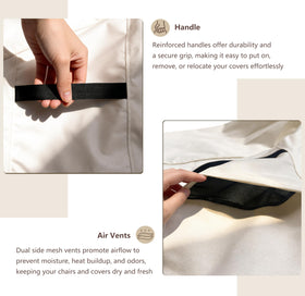 SoloToo covers include a storage bag for tidy, ready-to-use setup.