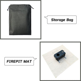 Compact storage with SoloWilder Fire Pit Mat and carry bag ready for travel