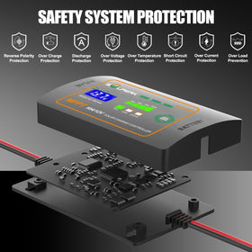 SOLPERK supports 12V battery types including LiFePO4 and AGM for flexible setups.