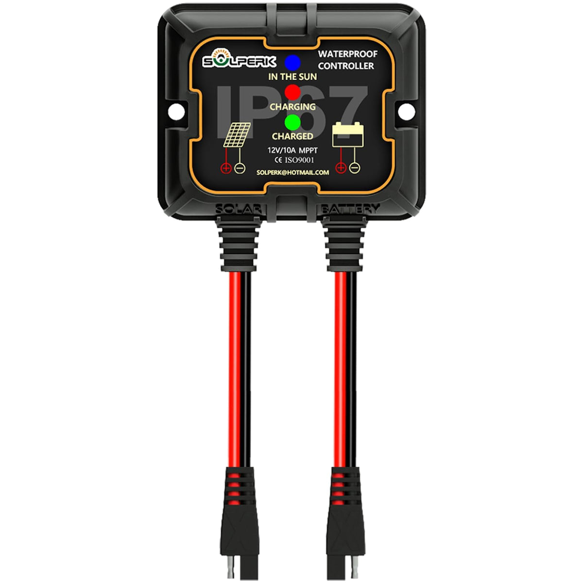 SOLPERK MPPT controller front view for easy installation