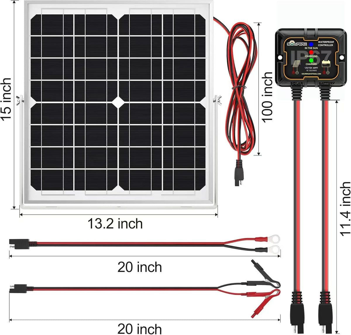 SOLPERK solar kit in use on boat or vehicle highlights portability.