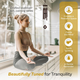 Solsken Home bronze finish wind chimes built for outdoor durability