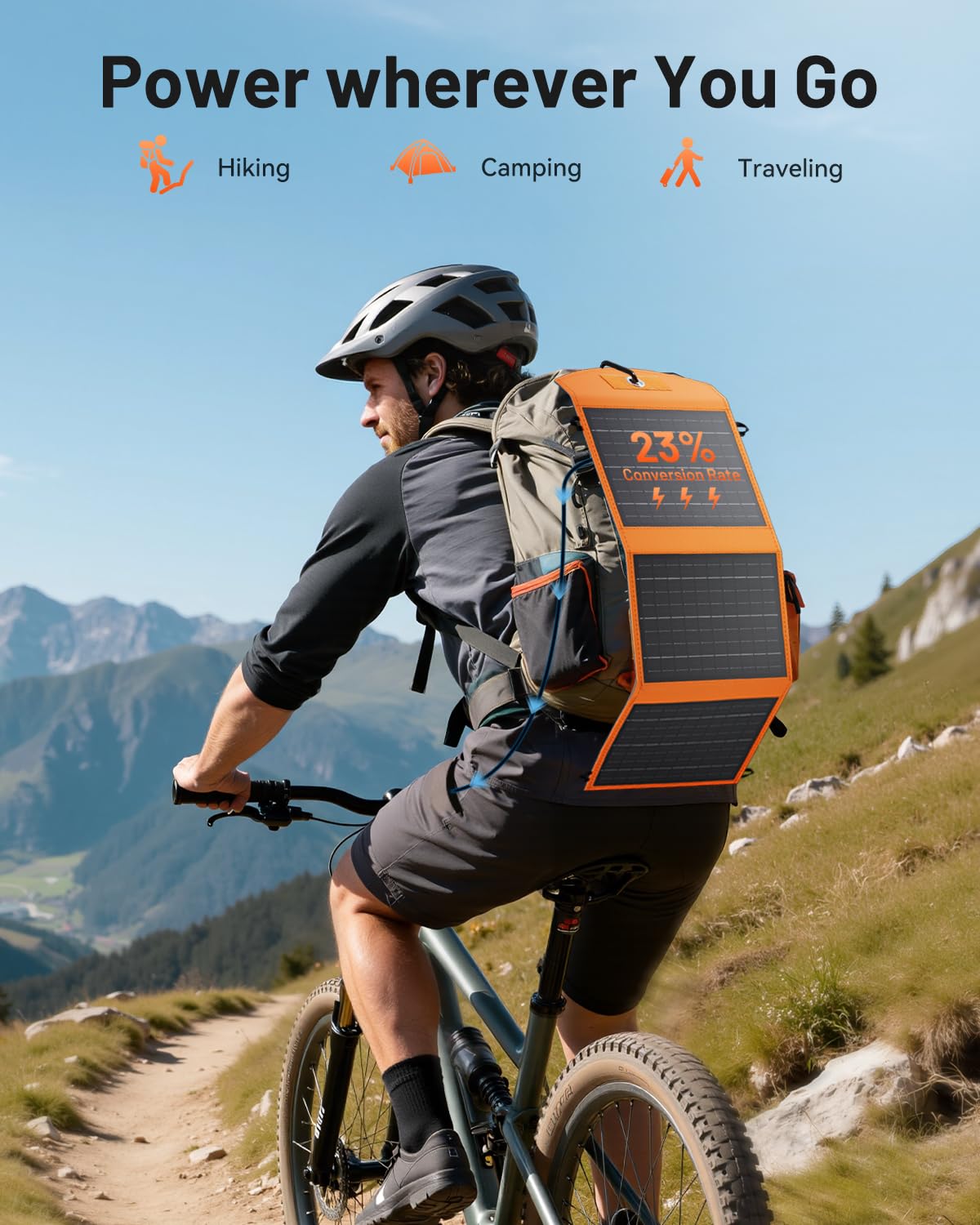 SOLUPUP IPX5 waterproof design withstands rain and dust.