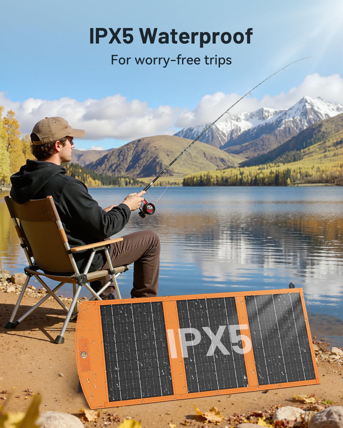 SOLUPUP packaging includes cable, carabiners, and manual for quick setup.