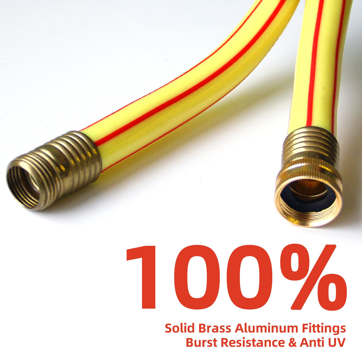 Solution4Patio heavy-duty lightweight PVC hose with high pressure resilience.
