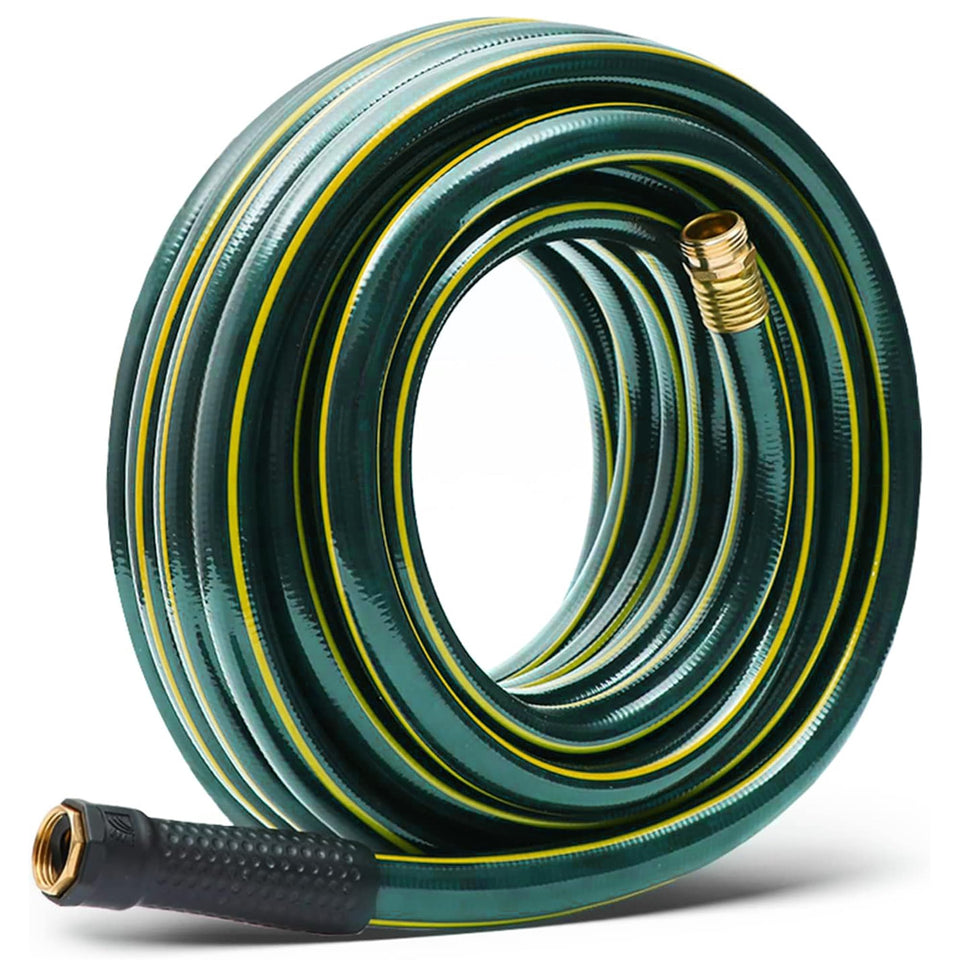 Solution4Patio kink-free 25 ft hose for smooth, effortless watering.