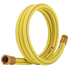 Solution4Patio Lead-in Yellow Short Garden Hose 5 ft with kink-free performance for easy watering