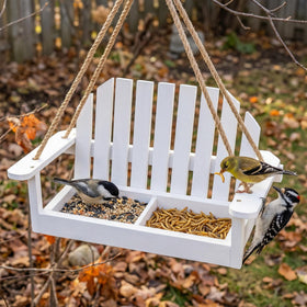 Solution4Patio Natural varnished wood adds rustic charm to garden décor.