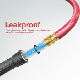 Solution4Patio red hose kink-free design minimizes tangles during use.