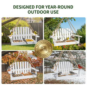 Solution4Patio Rust-resistant metal tray withstands outdoor weather for long use.
