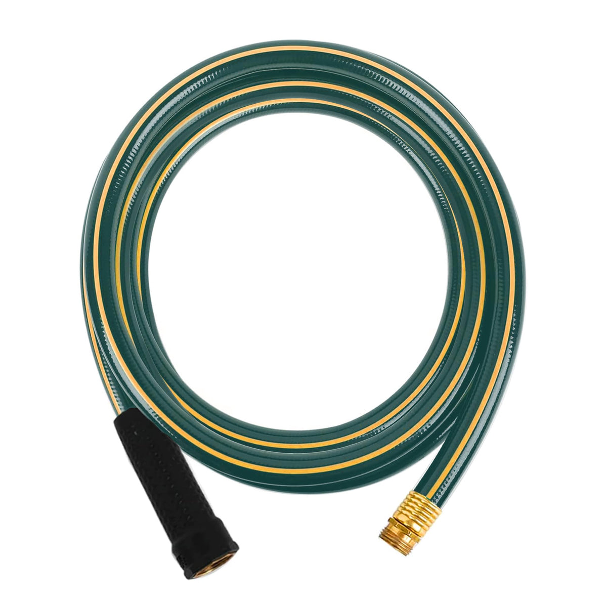 Solution4Patio short leader green hose 12ft with kink-free design for easy watering