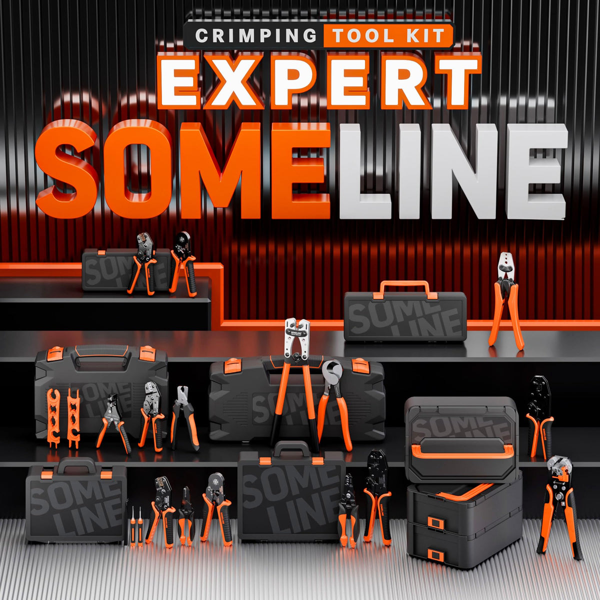SOMELINE adjustable crimp force supports various wire sizes for versatility.