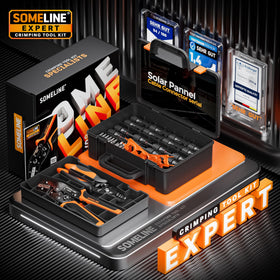 SOMELINE included wrenches for quick solar connector assembly and disassembly.