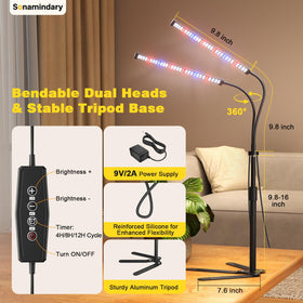 Sonamindary CRI 90 soft light preserves natural plant colors and reduces glare.
