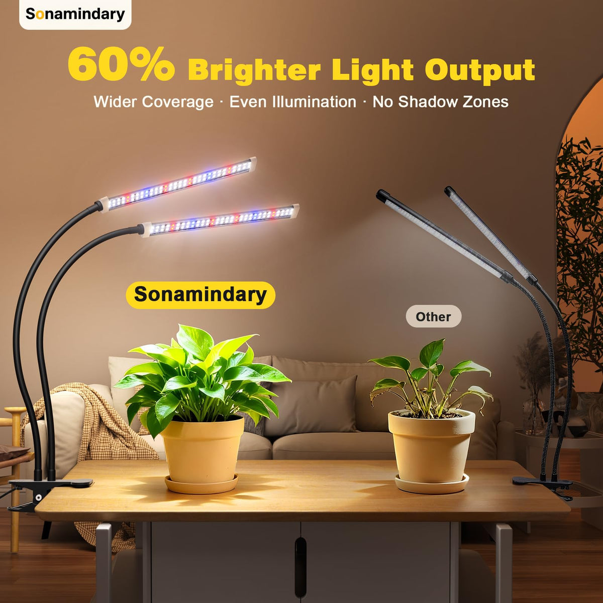 Sonamindary timer offers convenient 4-8-12 hour cycles.