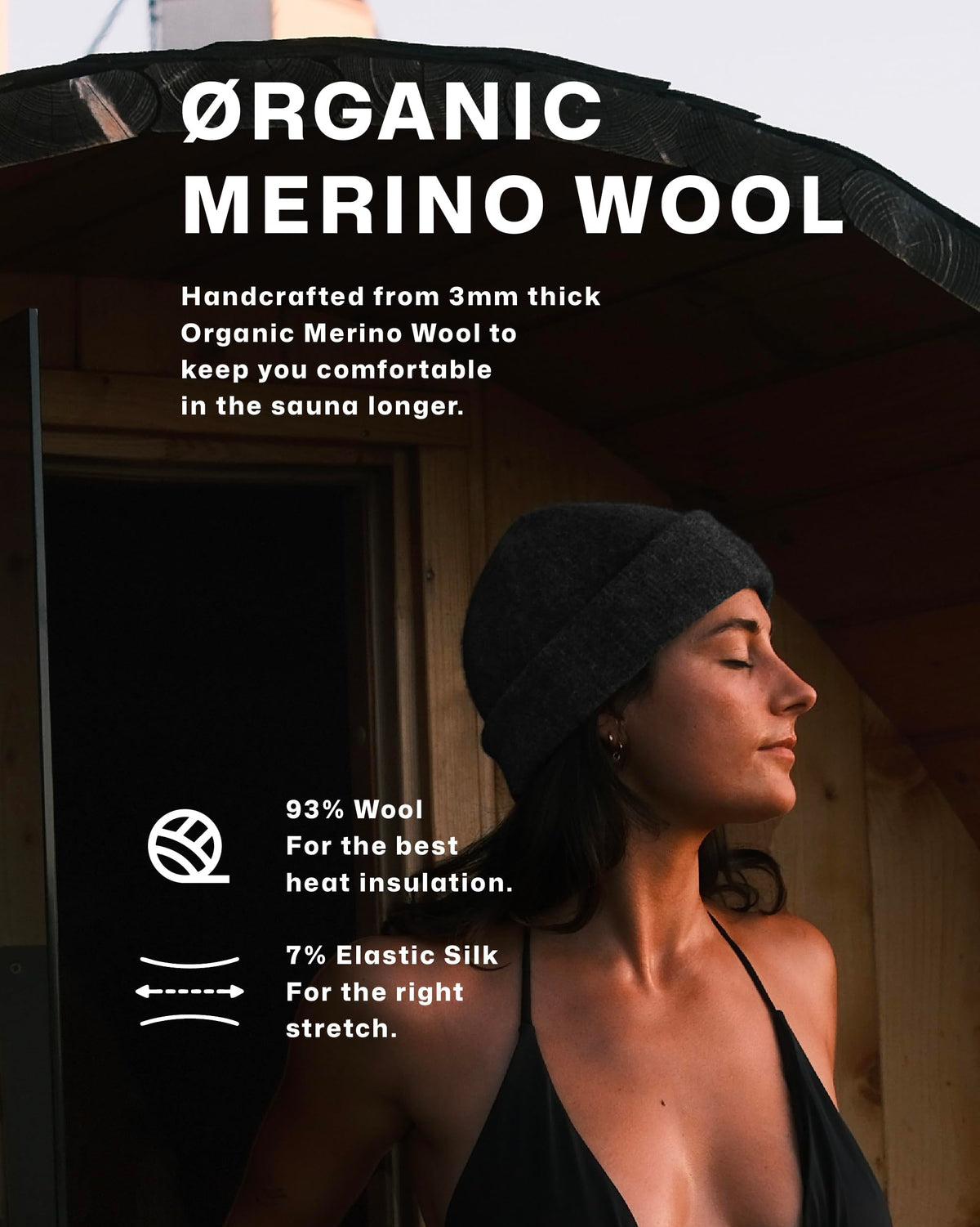 SØND banya-style sauna hat blends tradition with modern comfort for versatile spa use